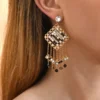 Outlet Precious pierced stud earrings - black Percées / Tiges