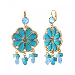 Precious sleeper earrings - turquoise Dormeuses