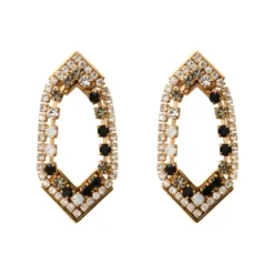 Clearance Precious thin pierced stud earrings - black Percées / Tiges