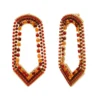 Discount Precious wide stud earrings - red Percées / Tiges