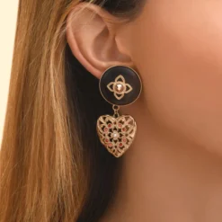 Online Prestige clip-on earrings - red Clips