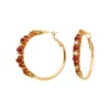Best Salina hoop earrings - orange Créoles
