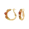 New Salina hoop earrings - orange Créoles