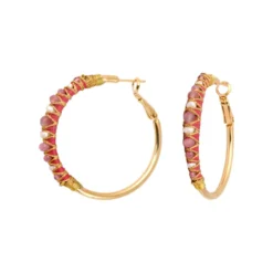 Hot Salina hoop earrings - roses Créoles