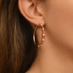 Hot Salina hoop earrings - roses Créoles