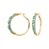 Hot Salina hoop earrings - turquoise Créoles