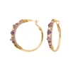 Discount Salina hoop earrings - violets Créoles