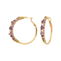 Discount Salina hoop earrings - violets Créoles