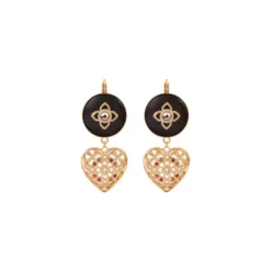 Sleeper earrings - red Dormeuses