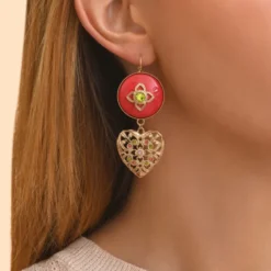 Outlet Sleeper earrings - roses Dormeuses