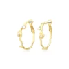 New Small Océane hoop earrings – white Créoles
