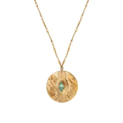 Soleil mid-length necklace - turquoise Colliers Mi-longs