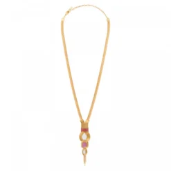 Soleil mid-length thin necklace - pink Colliers Mi-longs