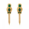 Best Sun clip-on earrings - green Clips