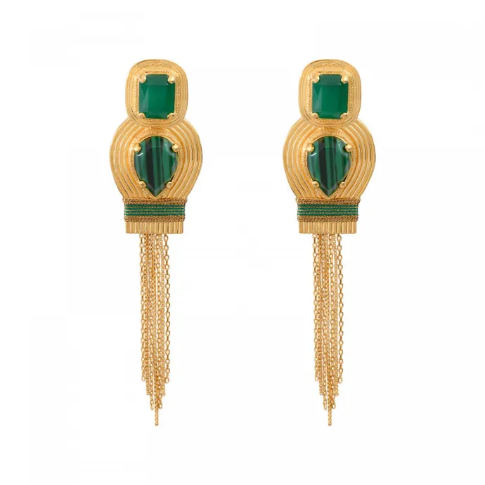 Best Sun clip-on earrings - green Clips