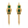 Clearance Sun sleeper drop earrings - green Dormeuses|Longues / Pendantes
