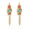 Sun sleeper earrings - multicolored Dormeuses