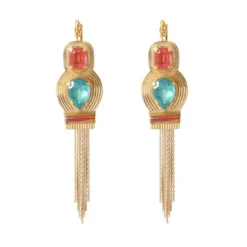 Sun sleeper earrings - multicolored Dormeuses