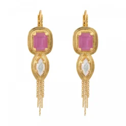 Best Sun sleeper earrings - roses Dormeuses