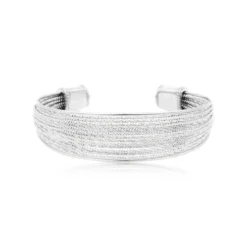 Online Tess bangle bracelet - silver Joncs