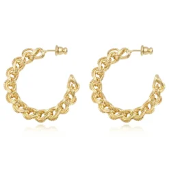 Hot Tess hoop earrings - gold Créoles