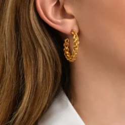 Hot Tess hoop earrings - gold Créoles