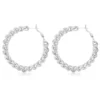 Discount Tess hoop earrings - silver Créoles