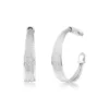 Hot Tess large hoop earrings - silver Créoles