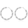 Outlet Tess maxi hoop earrings - silver Créoles