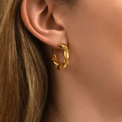 New Tess small hoop earrings - gold Créoles