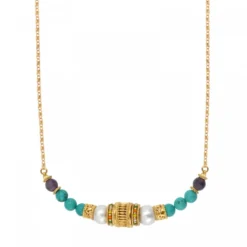 Clearance Tiki adjustable chain necklace - turquoise Sautoirs & Colliers Longs