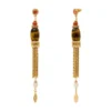 Discount Tiki pierced stud earrings - terracotta pink Percées / Tiges