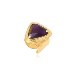 New Wide adjustable Byzantium ring – violet Bagues Ajustables|Bagues Grandes Tailles