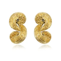 Online Zaza clip-on earrings - gold Clips|Boucles D'oreilles XXL