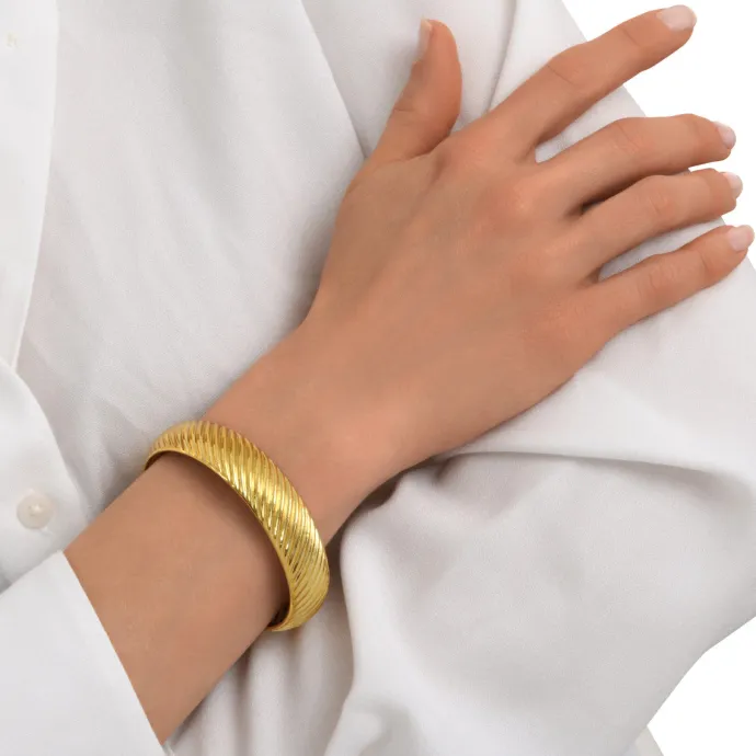 Zaza lightweight bangle bracelet - gold Joncs|Bracelets XXL