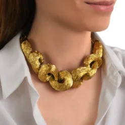 Clearance Zaza short necklace - gold Plastrons|Colliers Courts & Ras Du Cou
