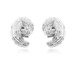 Outlet Zaza thin clip-on earrings - silver Clips|Boucles D'oreilles XXL