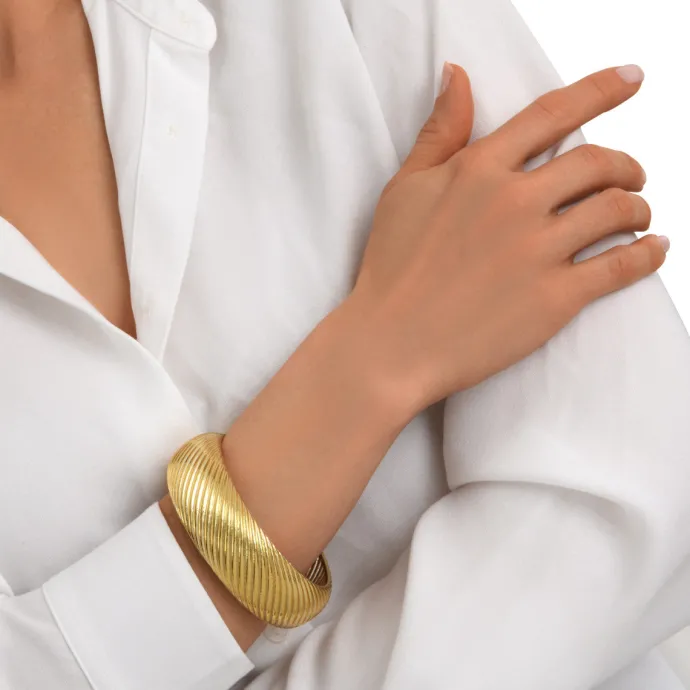 Discount Zaza wide bangle bracelet - gold Joncs|Bracelets XXL