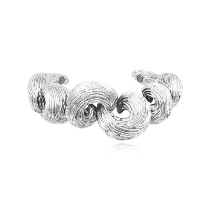 Discount Zaza wide bangle bracelet - silver Manchettes|Joncs