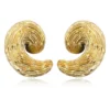 Clearance Zaza wide clip-on earrings - gold Clips|Boucles D'oreilles XXL