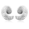 Zaza wide clip-on earrings - silver Clips|Boucles D'oreilles XXL